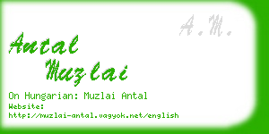 antal muzlai business card